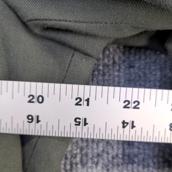 U.S. Army Men's Serge Green Dress Coat Size 42R Poly Wool Blend Military Uniform - Picture 13 of 13